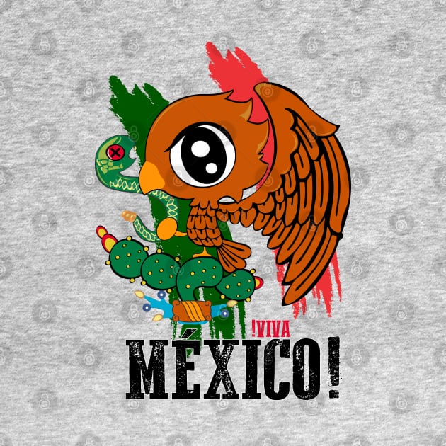 Viva mexico bandera kawaii by GeekCastle